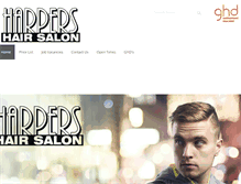 Tablet Screenshot of harpershairsalon.com